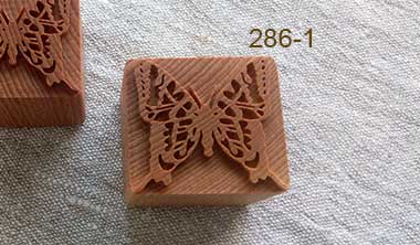 Арт. 286-1 Деревянный штамп «Бабочка»